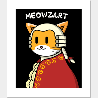 Cute Cat Kawaii Meowzart - Gift Idea Posters and Art